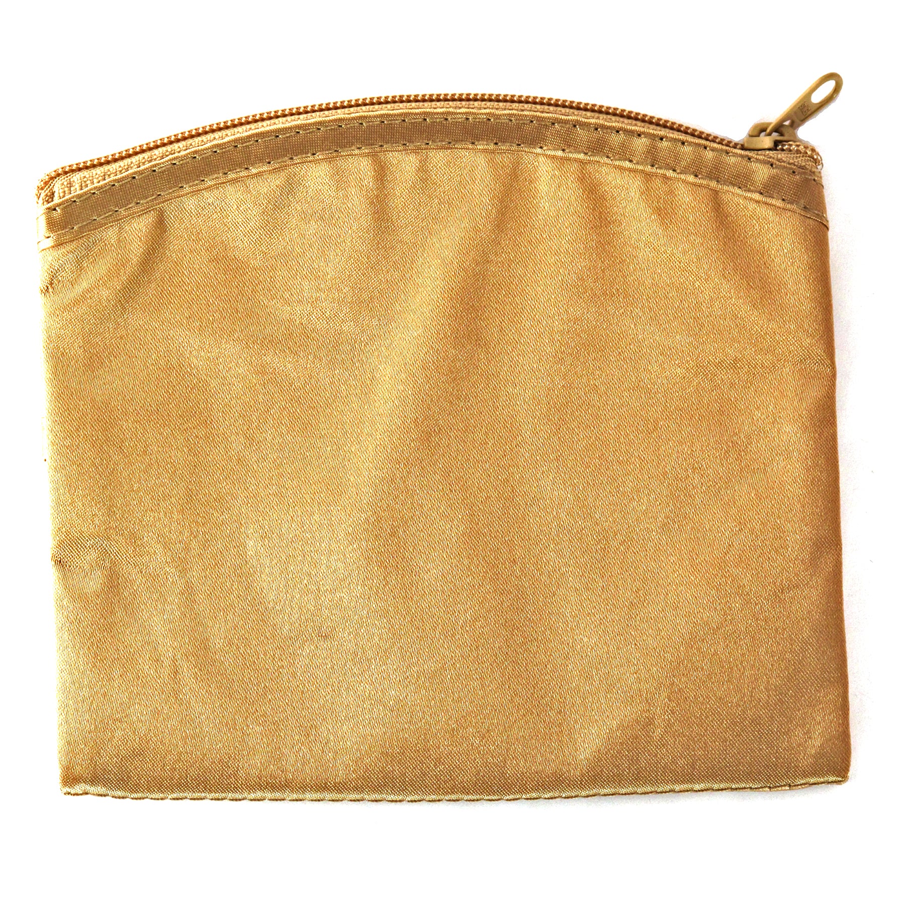 360 ct Mini Flat Zippered Jute Blend Canvas Pouch - By Case